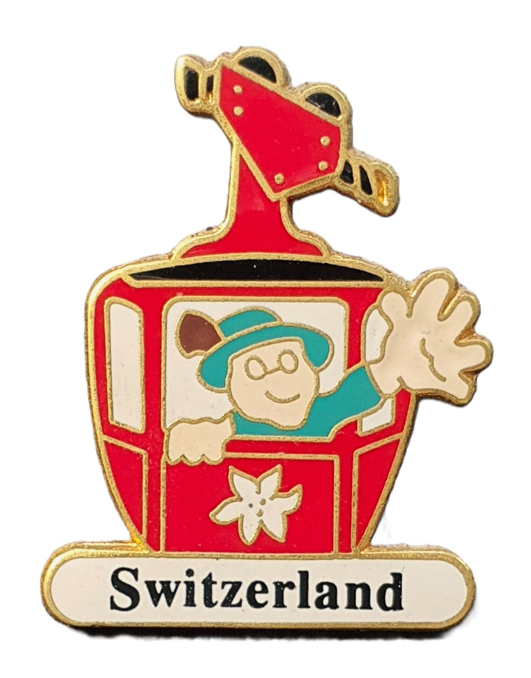 Placchette & Badge: U330 - Pin Gondel Switzerland – Usato da Reinach BL venduto da Boston-Verkauf