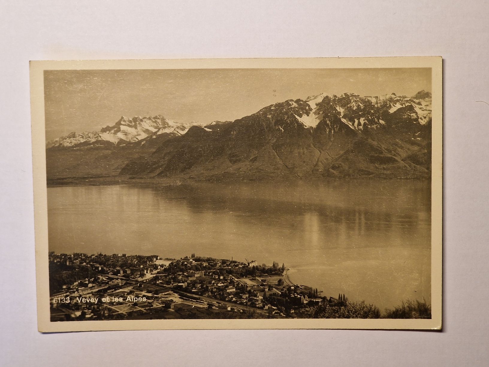 Ansichtskarten: Vevey et les Alpes – Gebraucht aus Rüegsauschachen von Hbru