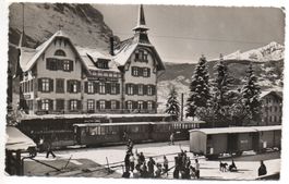GRINDELWALD Bahnhof Hotel Terminus - Bahn - gel. Feldpost