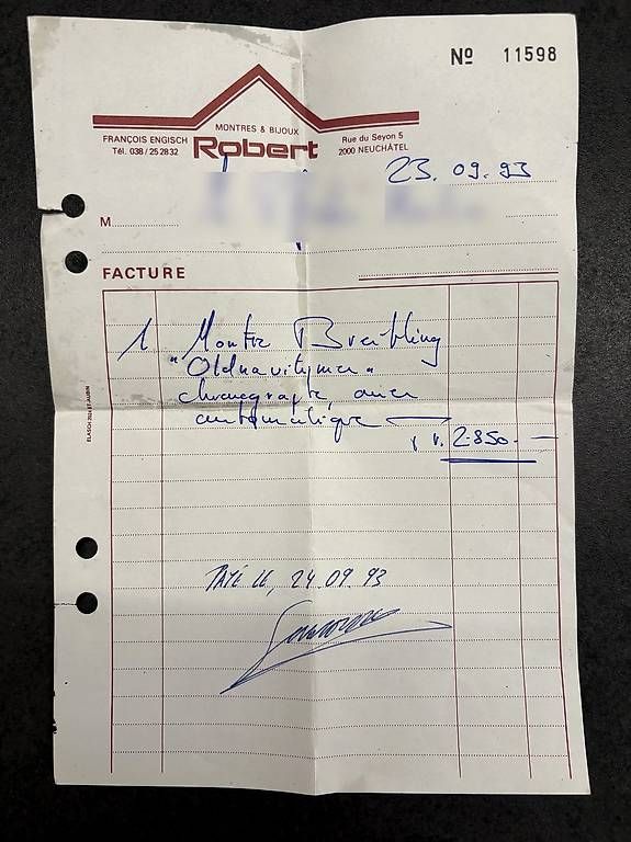 Orologi: Breitling Old Navitimer A13022  1993, Box & Rechnung – Usato da Baar venduto da Soccer1818 4