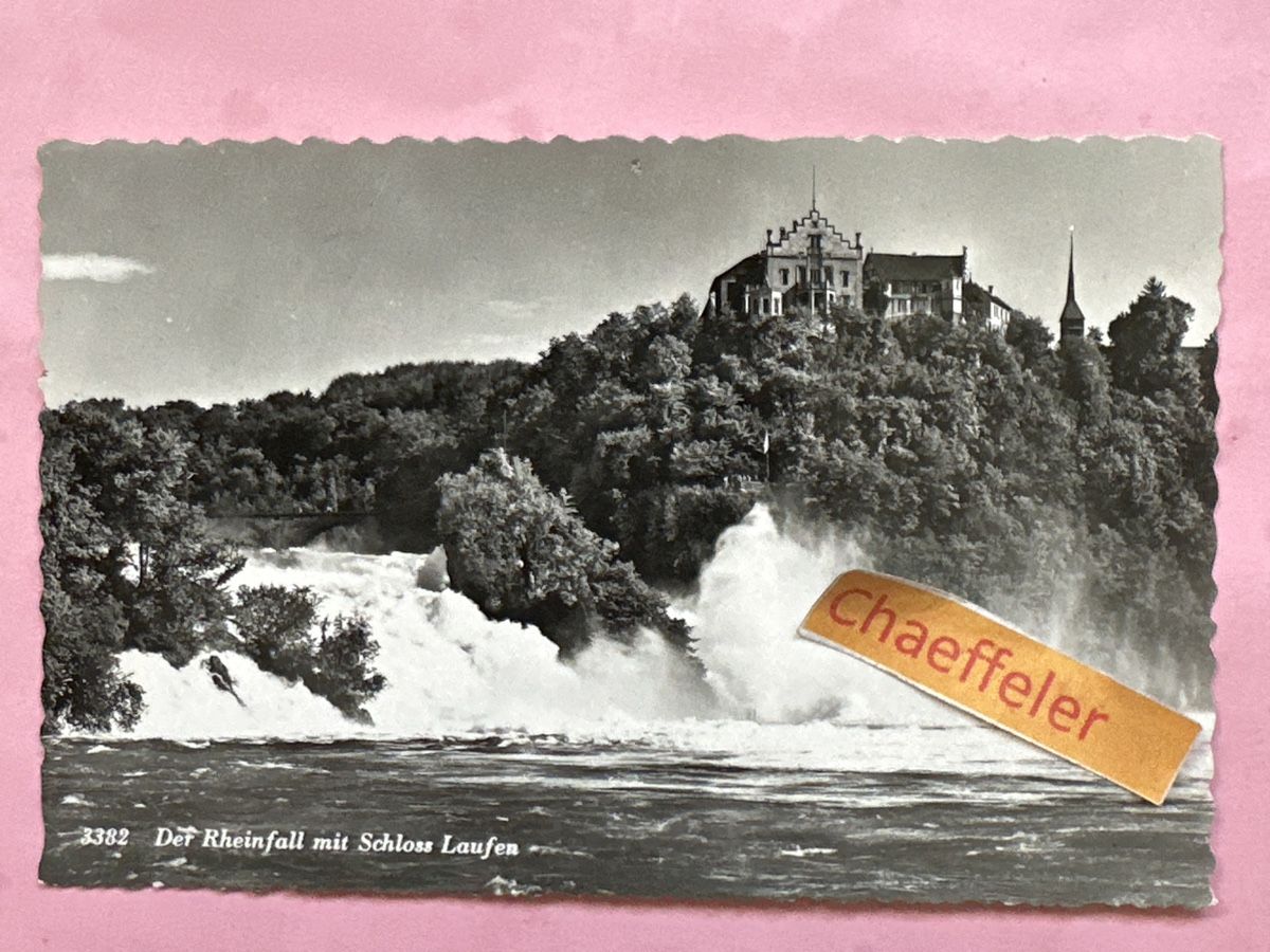 Ansichtskarten: 3382 Der Rheinfall mit Schloss Laufen – Defekt aus Zürich von Chaeffeler