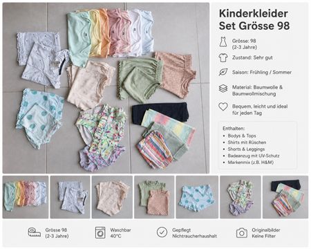 Kinderkleider Set Grösse 98 Sehr gut