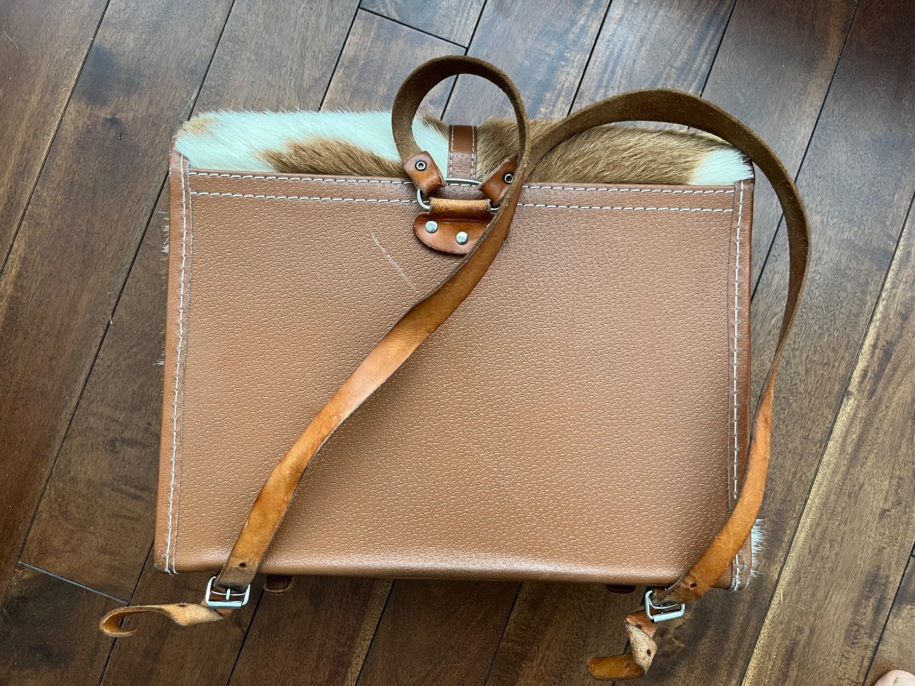Sacs & sacs à dos: Vintage - Kuhfell - Schulthek – D'occasion à Brugg AG par sln02 2