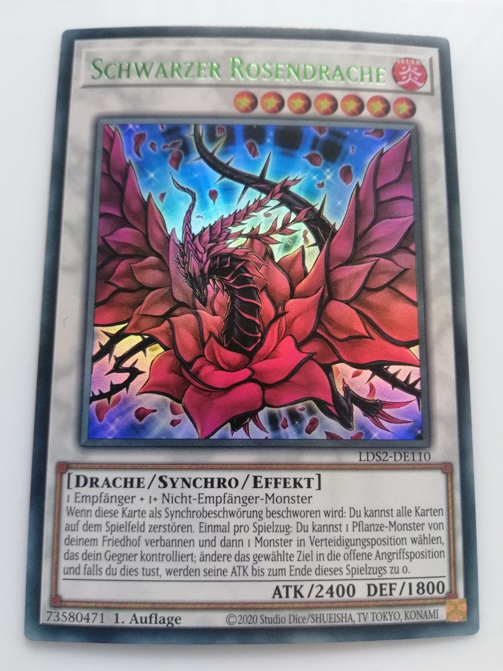 Yugioh Carte collezionabili: Schwarzer Rosendrache UR Mint 1.Auflage – Nuovo (secondo la descrizione) da Boswil venduto da ShoppingCenterCity 2