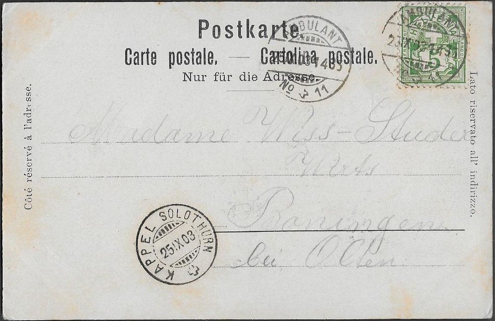 1903 AK Litho LUTERBACH vier Bilder selten top ab 1.- (Gebraucht) in ...