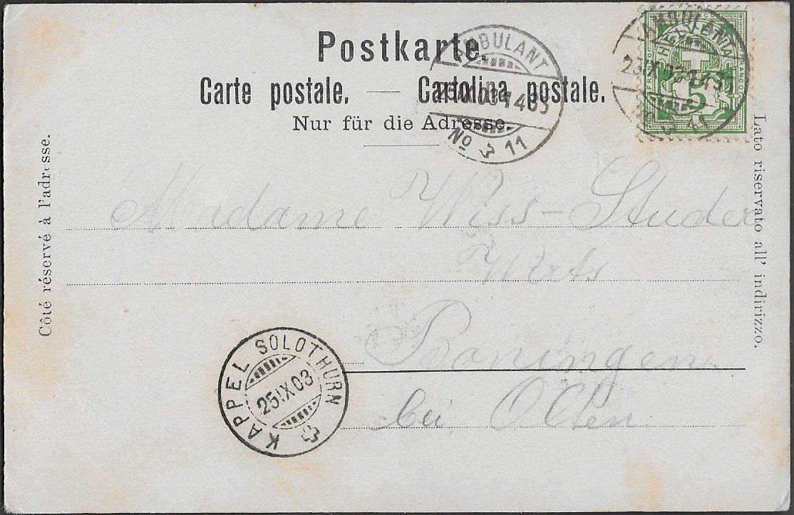 1903 AK Litho LUTERBACH vier Bilder selten top ab 1.- (Gebraucht) in ...
