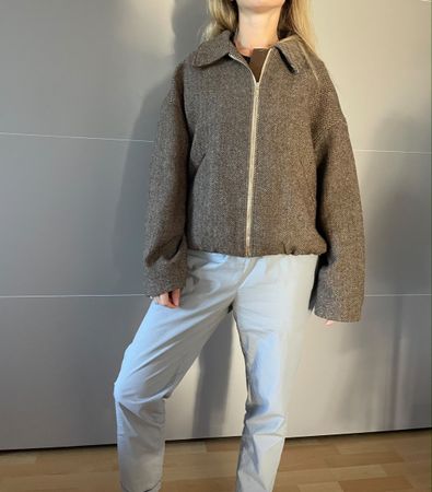 Veste One By One en Laine marron taille S neuf