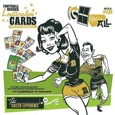 Carte collezionabili: Fussballhelden - Lenticular Postkarten Set  (64 Sticker's) – Nuovo e nell'imballaggio originale da St.Galllen venduto da elkaphone 9