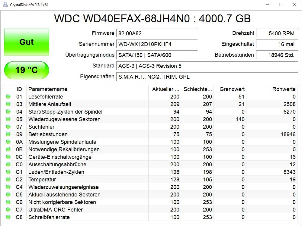 Western Digital Dischi rigidi: 4TB WD40EFAX - NAS HD (2x) – Usato da Baden venduto da Rolaru 1