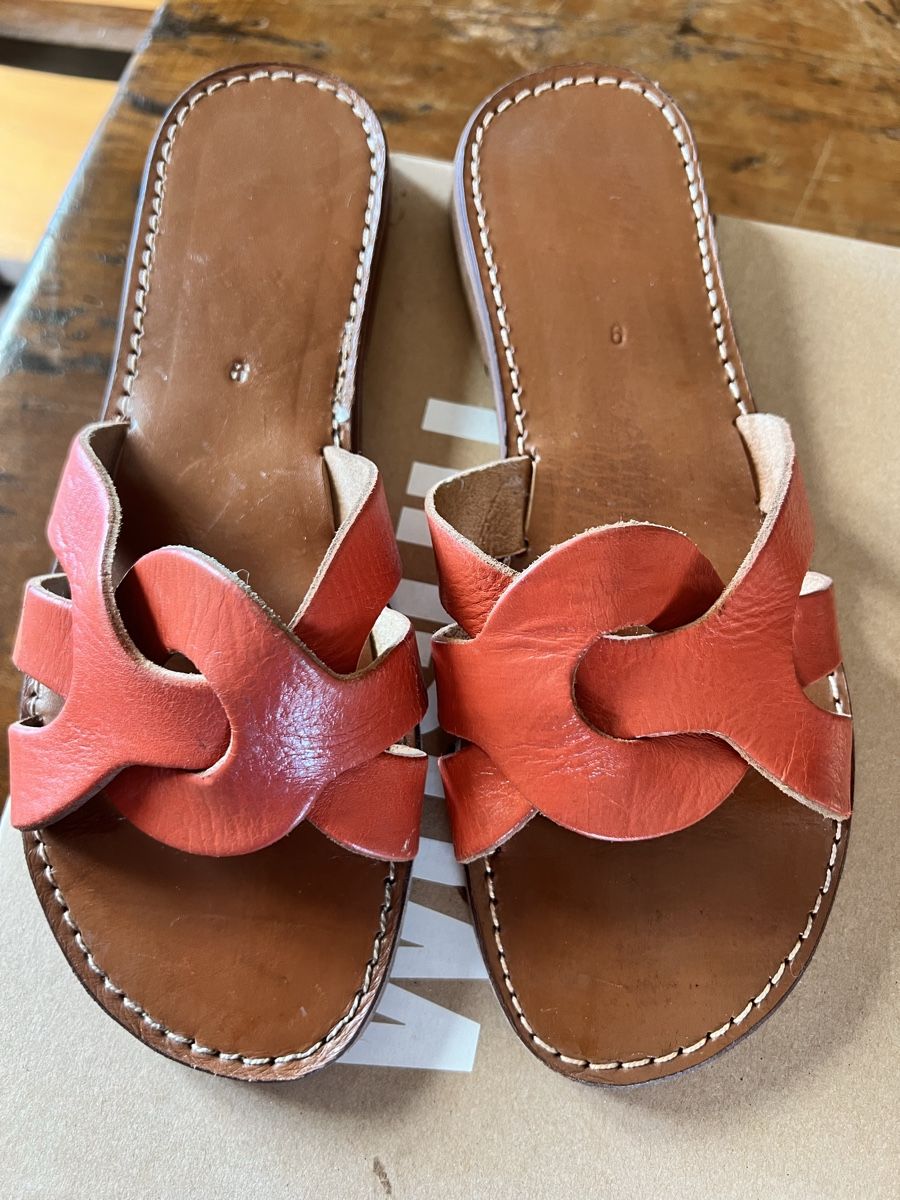 Scarpe da donna: Leather Slide Sandals – Nuovo (secondo la descrizione) da Zürich venduto da fbe_6y69 3