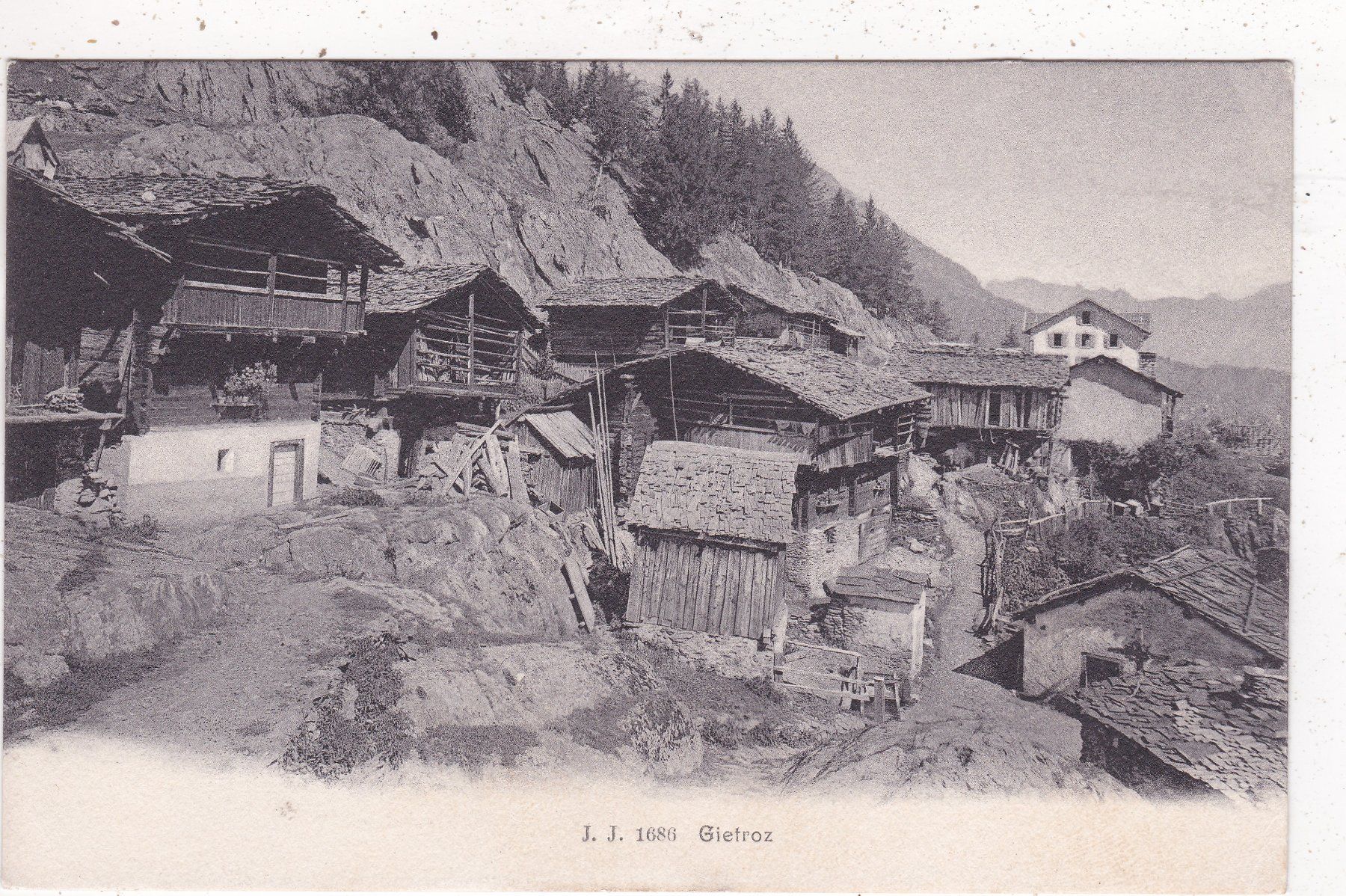 Ansichtskarten: Gietroz – Gebraucht aus Herisau von Lisegrat2008