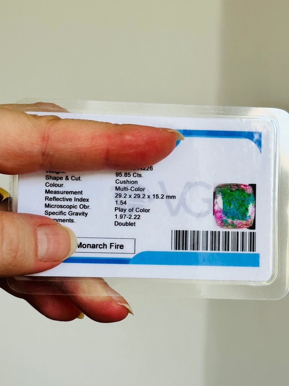 Pietre preziose: Certified 95.85 Ct – Nuovo e nell'imballaggio originale da Genève venduto da AWWA 9