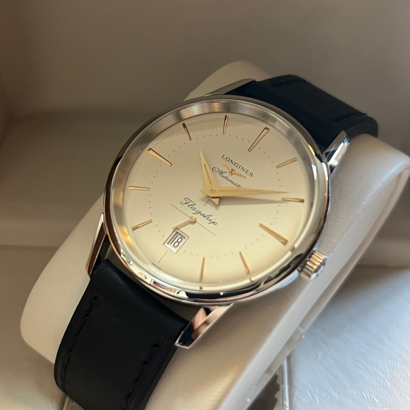 Longines Montres: Longines Flagship Automatic Date Full Set L4.795.4 – D'occasion à Carouge GE par Watchaser 8