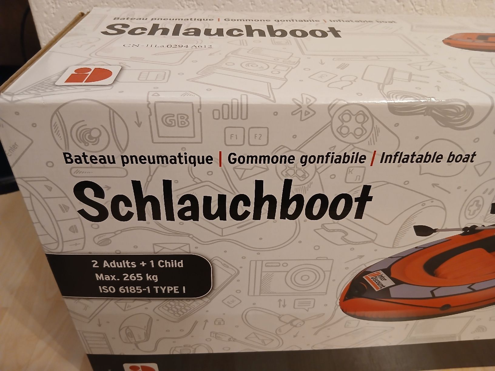 Bateaux: Schlauchboot Interdiscount 252x125cm neu in OVP – Neuf avec emballage d'origine à Gränichen par isa_ybq9 1