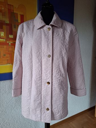 Jacke Gr. 42  Altrosa Steppjacke mit Goldknöpfen 505