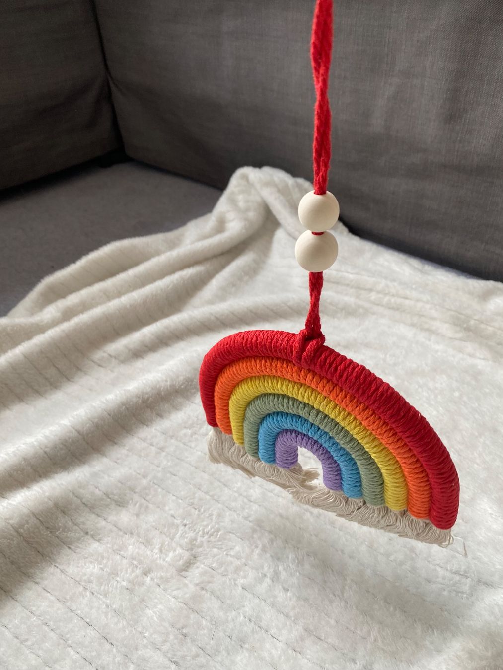 Tutte le decorazioni: Handgemachtes Makramee-Regenbogen-Mobile, 7 Farben, Frühl... – Nuovo (secondo la descrizione) da Trachslau venduto da M_Schmid81 3