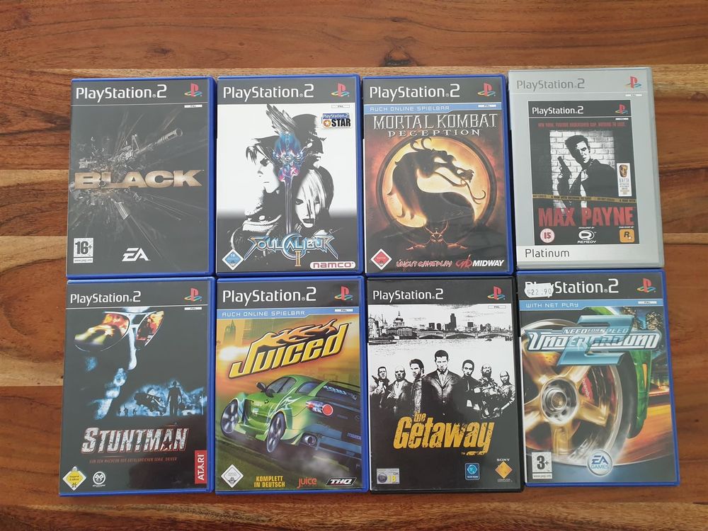 8 PS2 Spiele Kaufen auf Ricardo