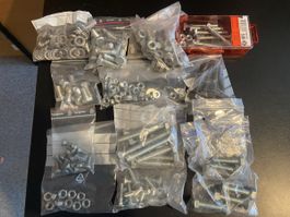 diverse Schrauben und Muttern ca M4-M8, total 3kg