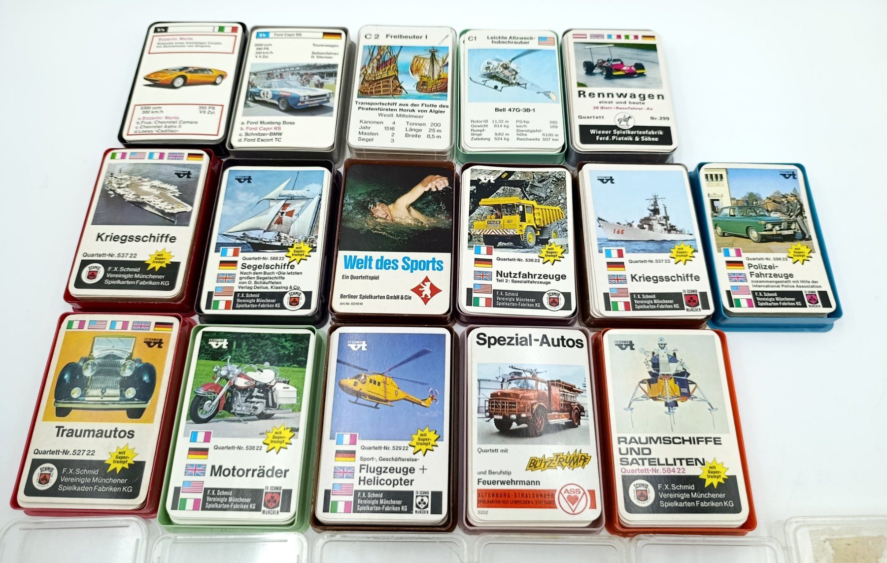 Jeux: 16 vintage Quartett Spielkarten Sets, unkontrolliert – D'occasion à Wil SG par Donaldus 4