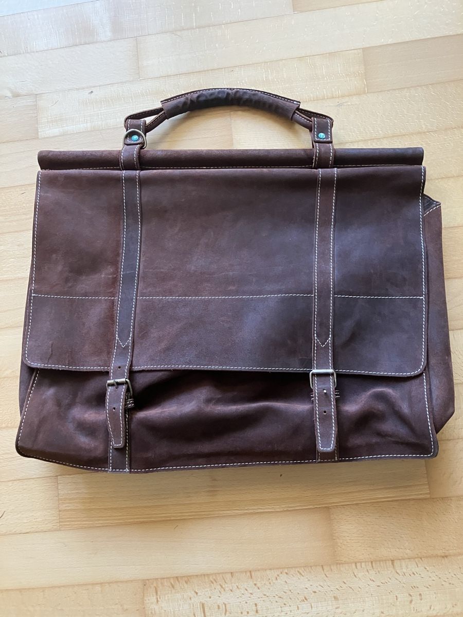 Borse: Grosse Vintage Messengertasche Rauleder – Usato da Stäfa venduto da ummroxana 1