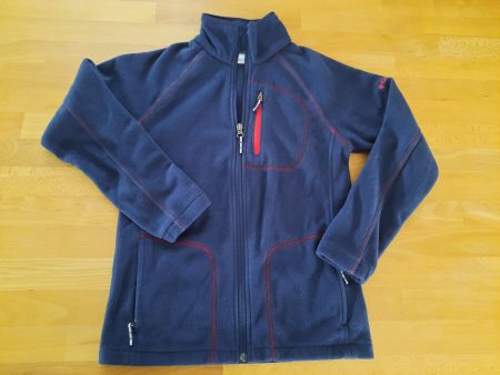 Columbia dicke Fleecejacke Jungen Gr. M 10-12 Jahre  blau