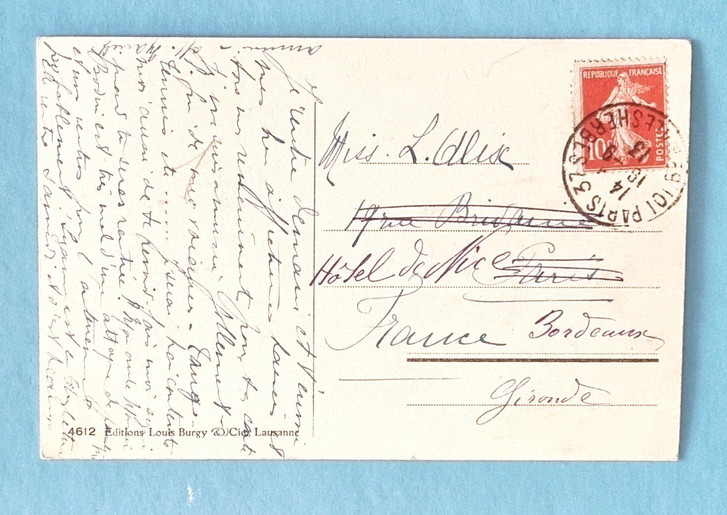 Cartoline postali: Martigny - Gare - Chemin de Fer Chatelard-Chamonix - 1913 – Usato da Rothrist venduto da RROENK 1