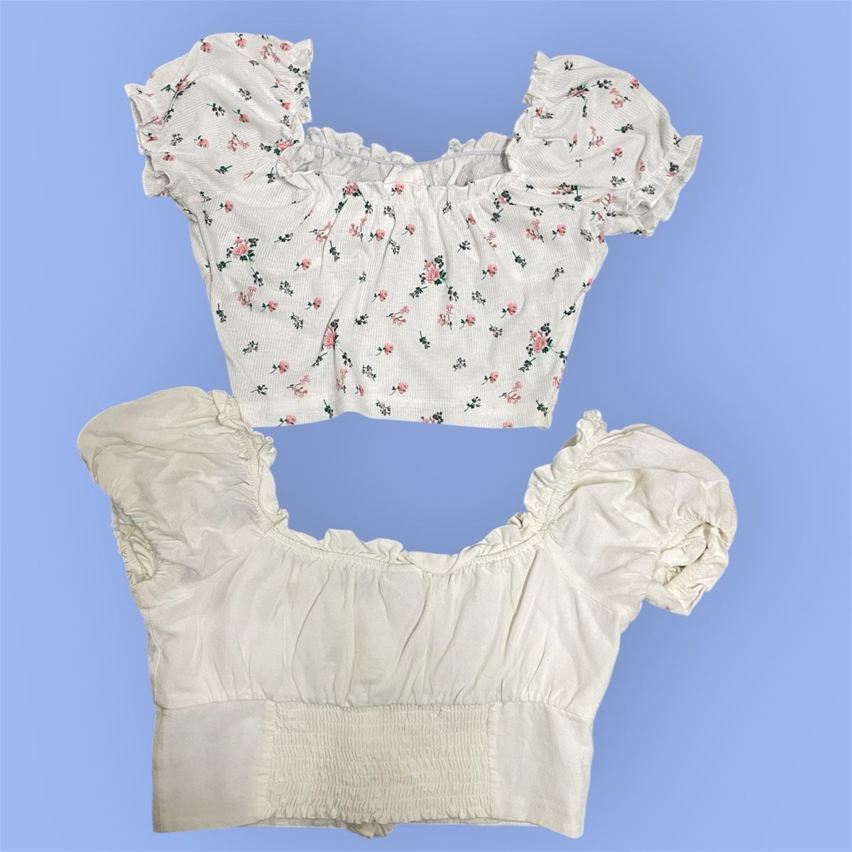 Lotti di vestiti: 2 süsse Sommer Crop Tops Gr. S – Usato da Urdorf venduto da Anassor 1