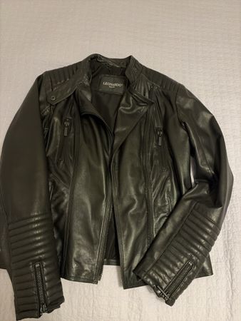 Lederjacke LEONARDO schwarz Damen Grösse  M guter Zustand