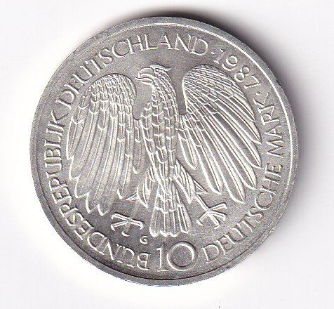 Tutti le monete: Deutschland 10 Dm 1987 G vorz+ – Usato da Neuchâtel venduto da karlpierrino 1