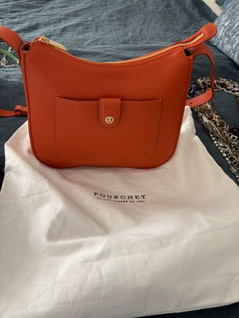 Tasche Leder Pourchet orange