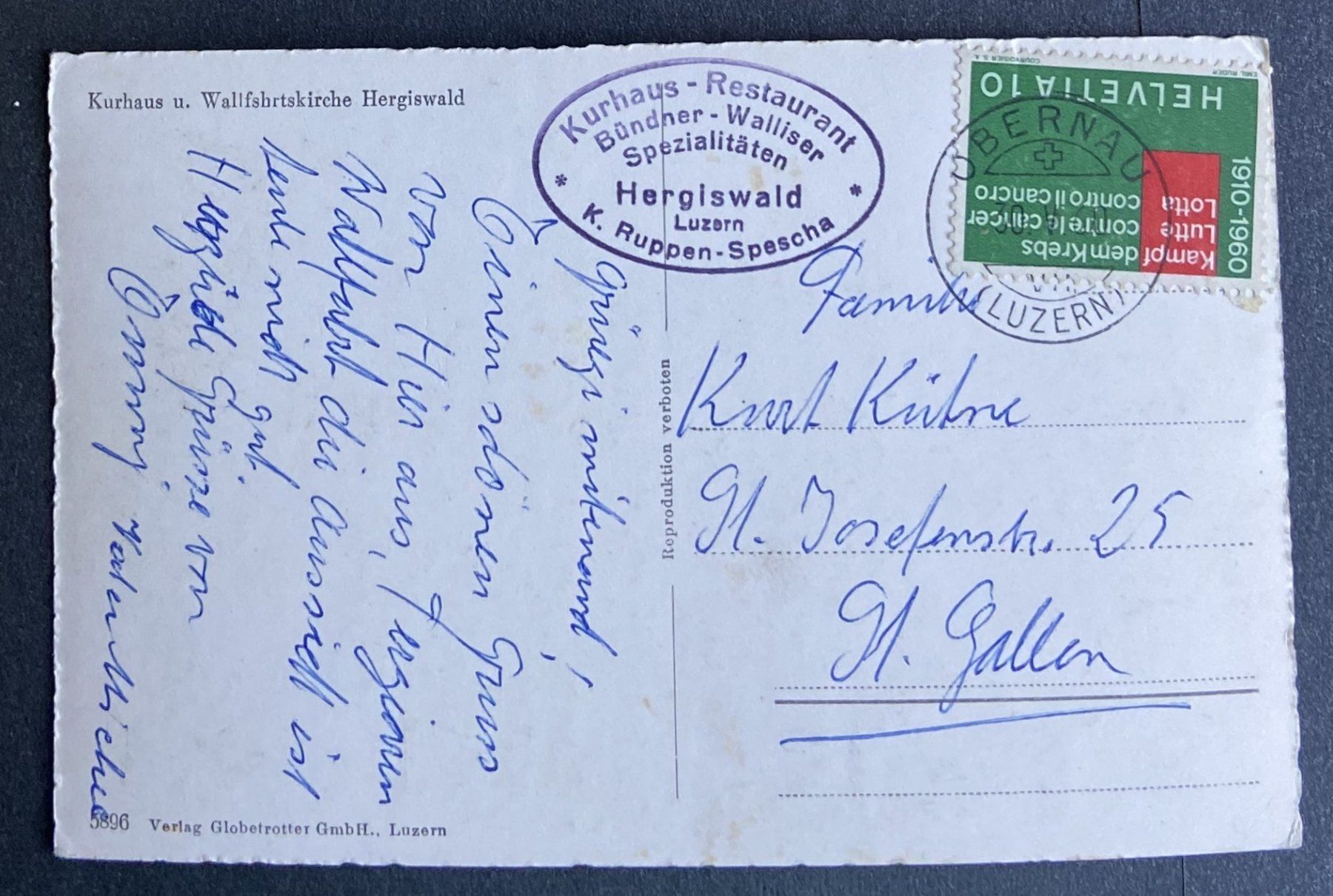 Cartoline postali: 3 AK Kurort Hergiswald – Usato da Böckten venduto da Hansi36 5