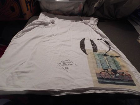 T-Shirt ca. Grösse L, S. Oliver, weiss/A