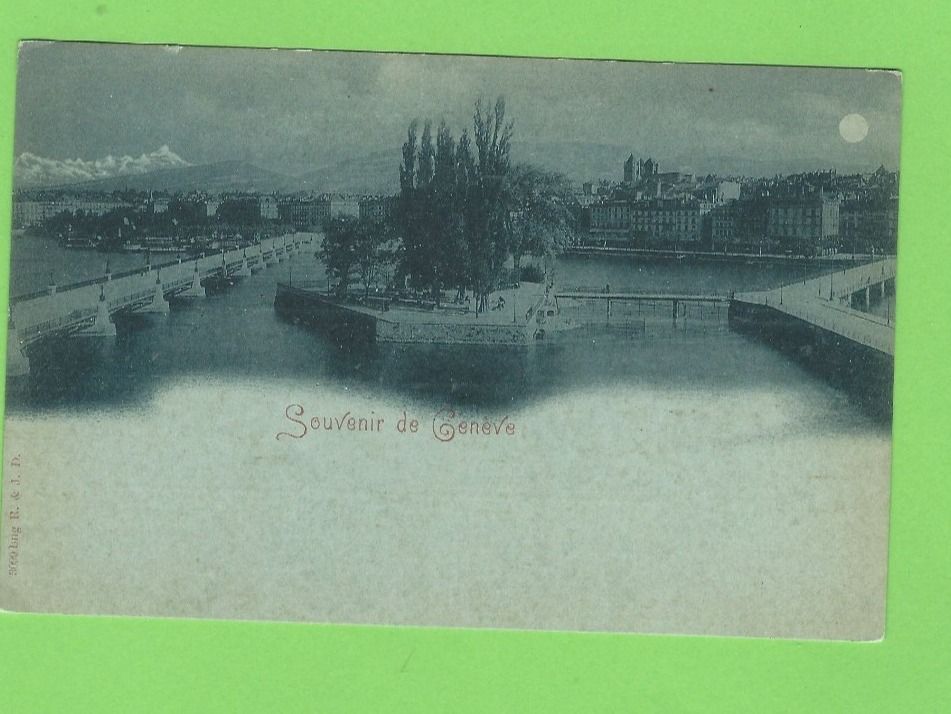 Cartoline postali: Genève, Pont des Bergues – Nuovo (secondo la descrizione) da Zürich venduto da t24_de