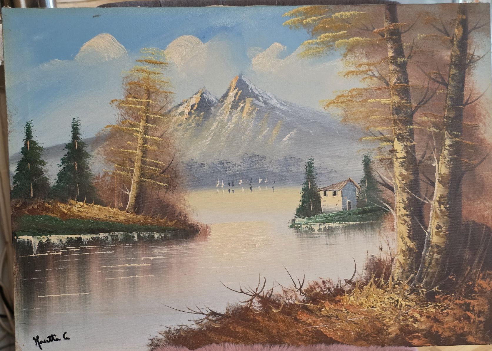 Dipinti: Ölgemälde Seelandschaft (69 x 49 cm) – Usato da Rohrbach venduto da lod_m58r 1