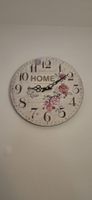 Wanduhr Vintage Design mit Rosen Motiv, abholen bis 25.09.