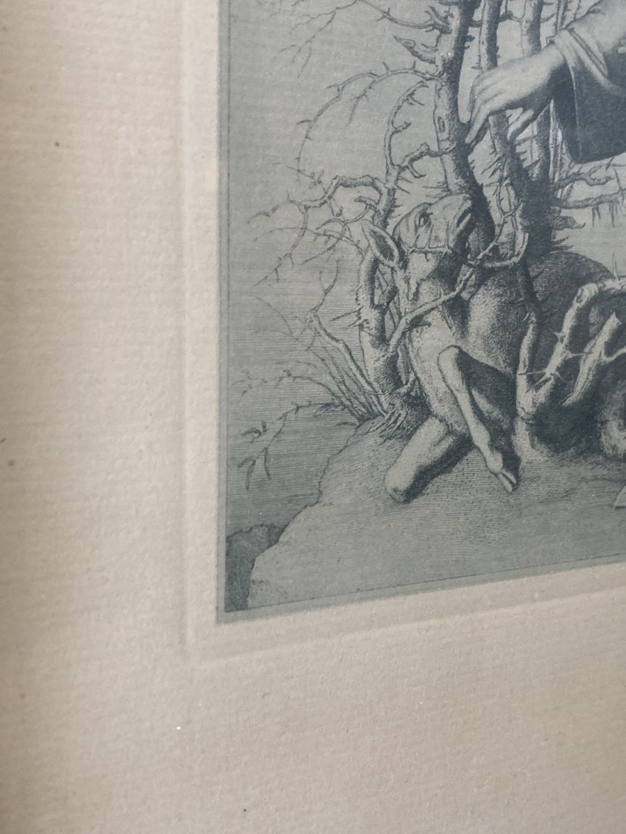 Grafica & Litografie: Antikes Bild Jesus Christes  Bauer Schaf retter – Usato da Boll venduto da Jopp1 2