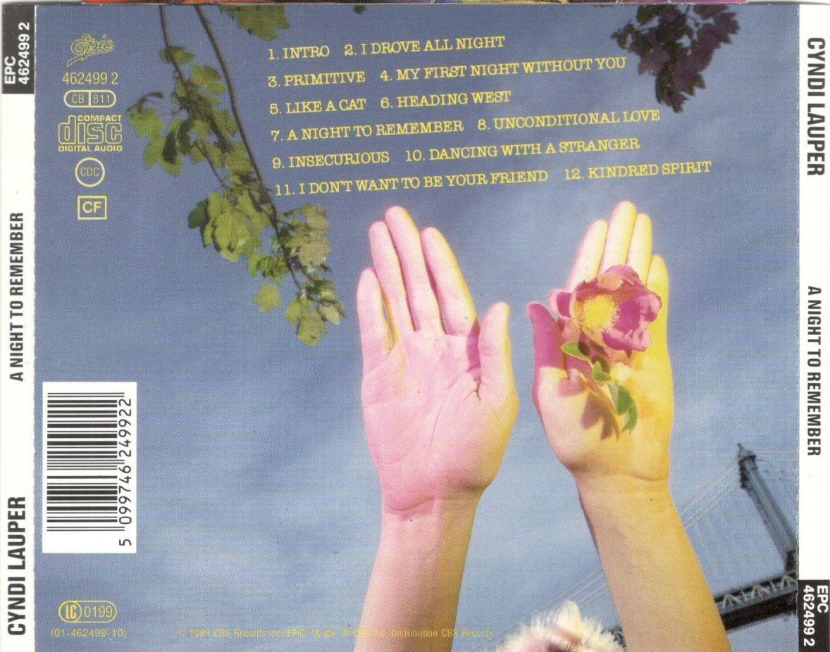 CD: Cyndi Lauper CD A Night To Remember – Usato da St. Margarethen TG venduto da Smiley-Face 1