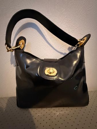 Bally Damen-Handtasche – Schwarz Lackleder – Neuwertig Preis