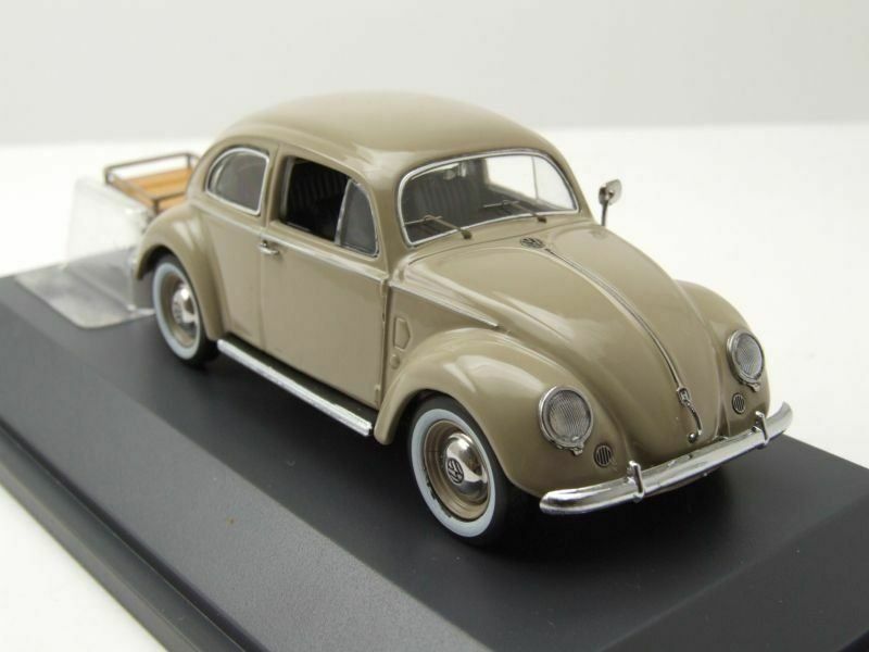 Volkswagen Modellini d'auto: VW Käfer "Bretzelkäfer" 1946-1953 beige mit Auto Porter – Nuovo e nell'imballaggio originale da Gerlafingen venduto da espero88 7