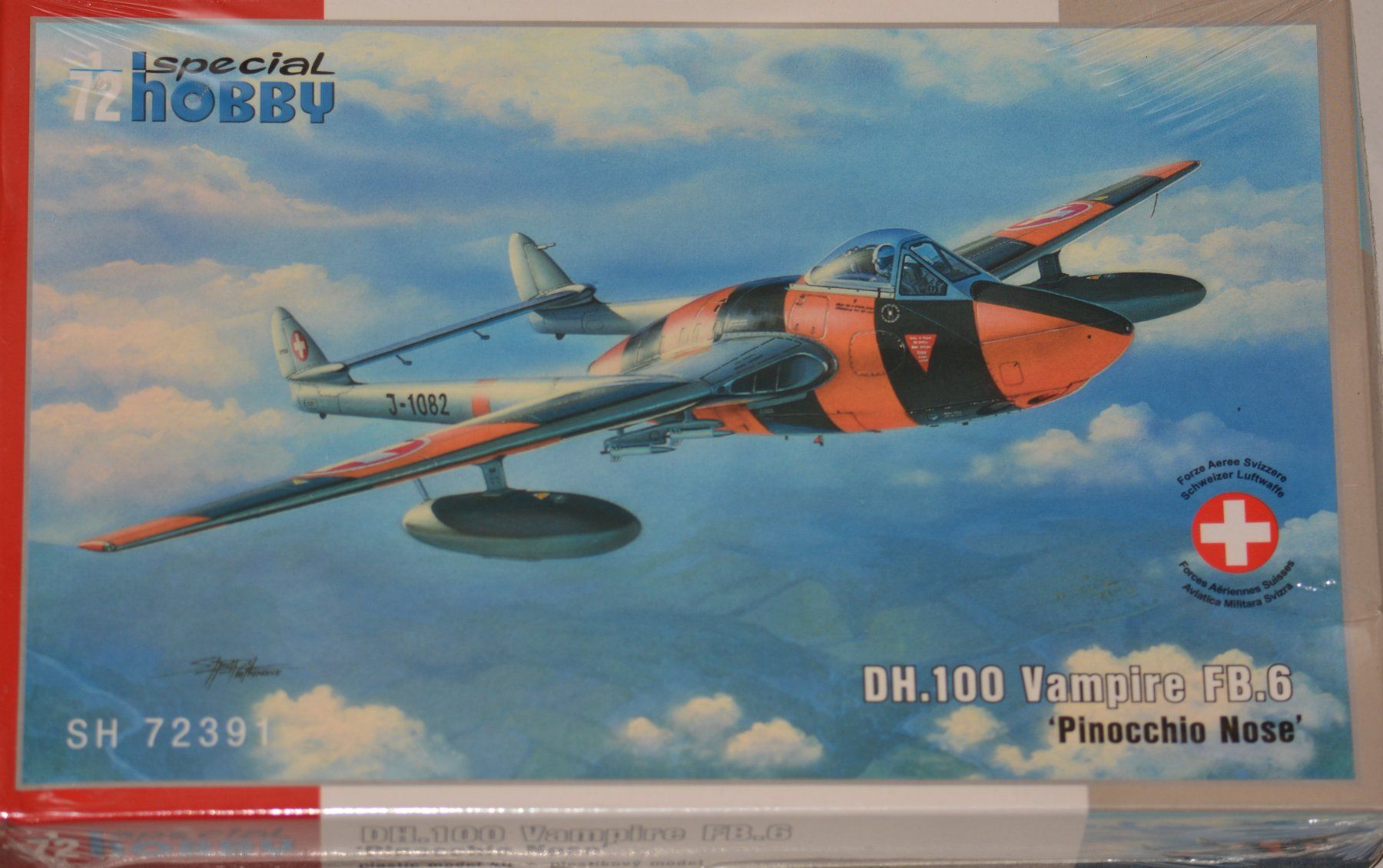 Kits de montage: 1/72 DH.100 Vampire 6 "Pinocchio Nose" – Neuf avec emballage d'origine à Basel par Dogana