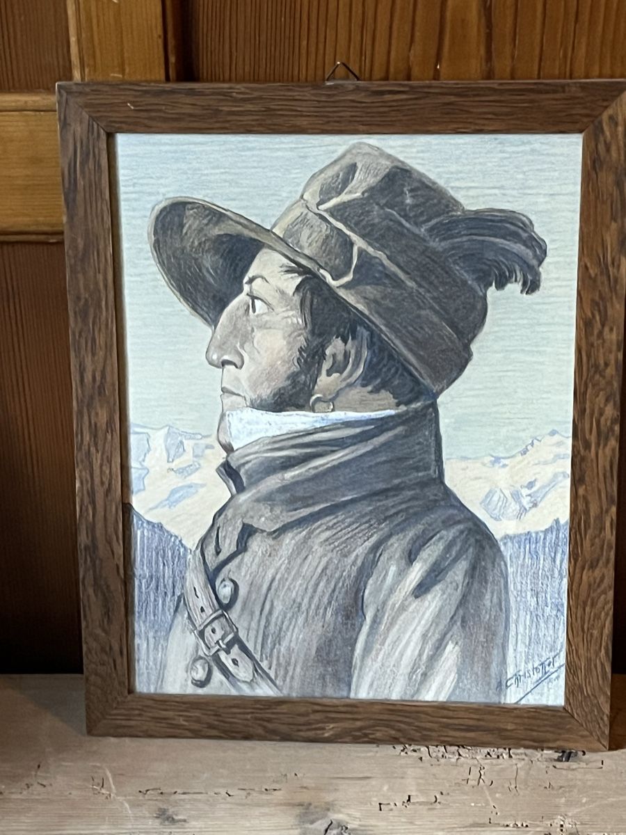 Gemälde: Anton Christoffel S-chanf  Engadin – Gebraucht aus Untervaz von Kunstegga 1