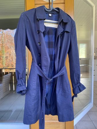 Burberry Brit Navy Blue Trenchcoat S