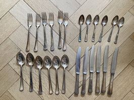 Art deco Silberbesteck, 24-teilig (versilbert)