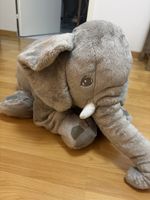 Plüschtier Elefant gross grau weich gebrauchter Zustand