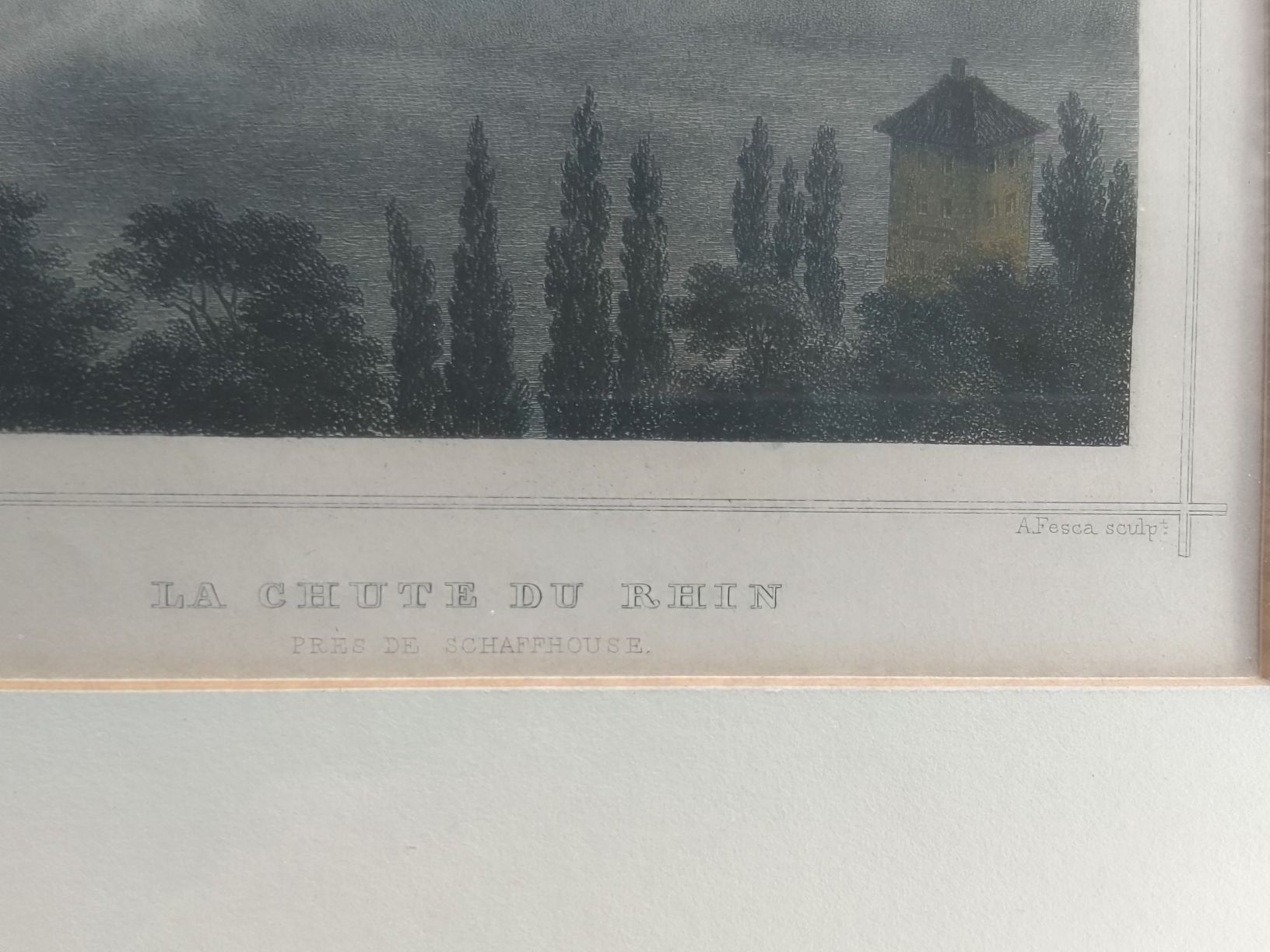 Incisioni: Stich Rheinfall mit Rahmen – Usato da Ebmatingen venduto da swiss.canadian 3