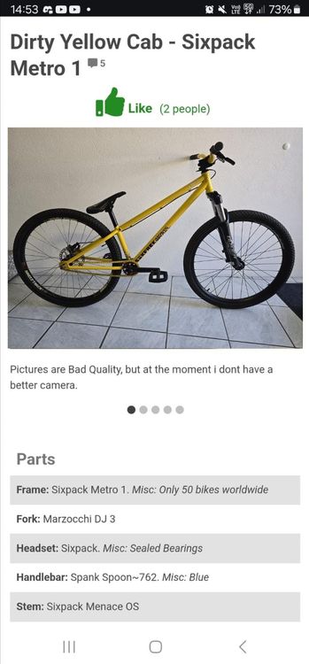Biciclette: Dirt bike Sixpack Metro 1 – Usato da Iragna venduto da ju_1605 7