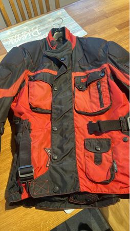 Motorradjacke IXS schwarz rot Grösse L akzeptabel
