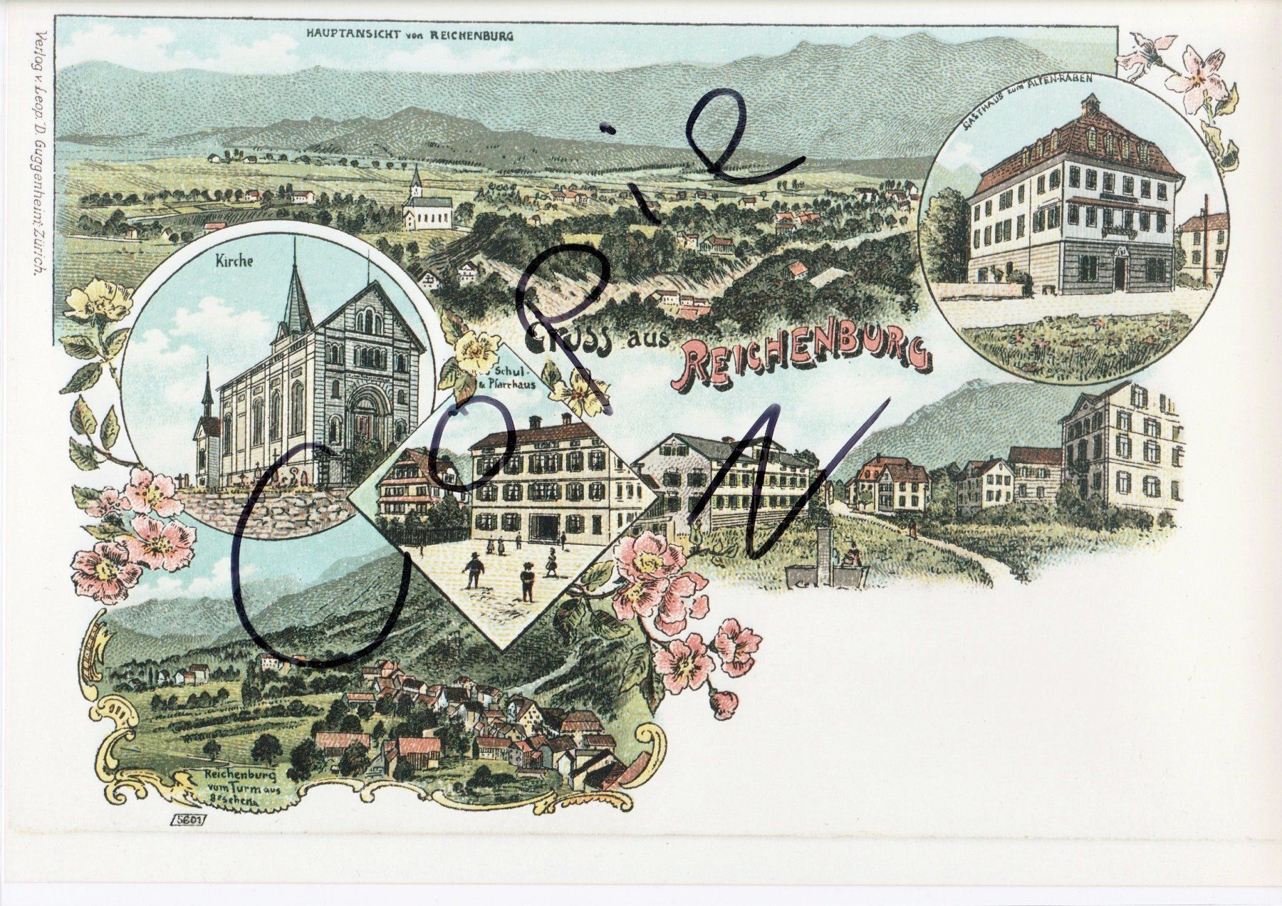 Cartoline postali: Gruss aus Reichenburg – Usato da Fällanden venduto da Blausegelfliege