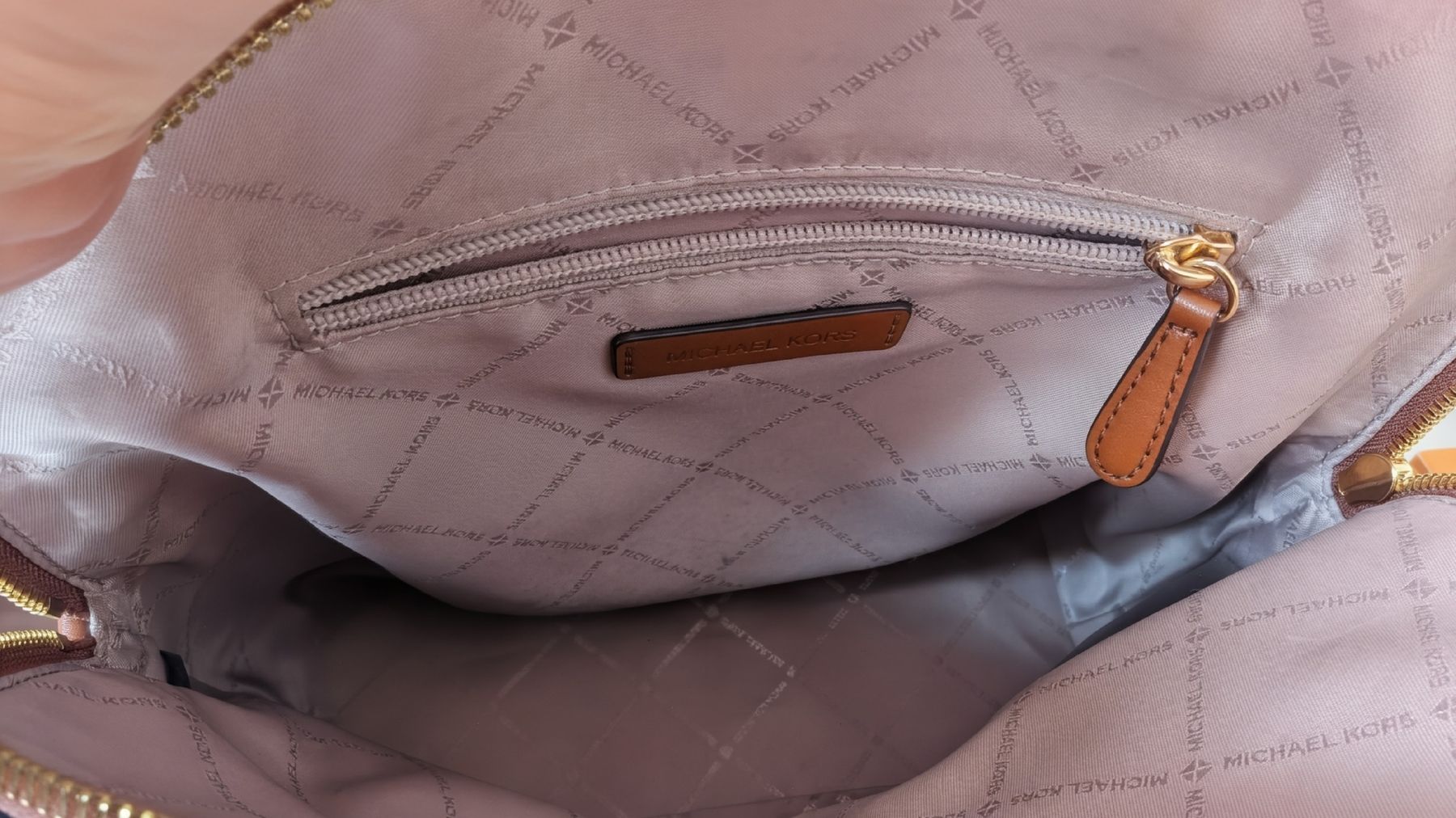 Michael Kors Rucksäcke: Michael Kors Rhea Rucksack, Leder, Cognac – Gebraucht aus Wettswil von tke_xt9q 6