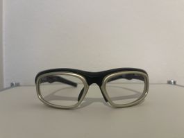 Schutzbrille WILL D. schwarz-silber guter Zustand